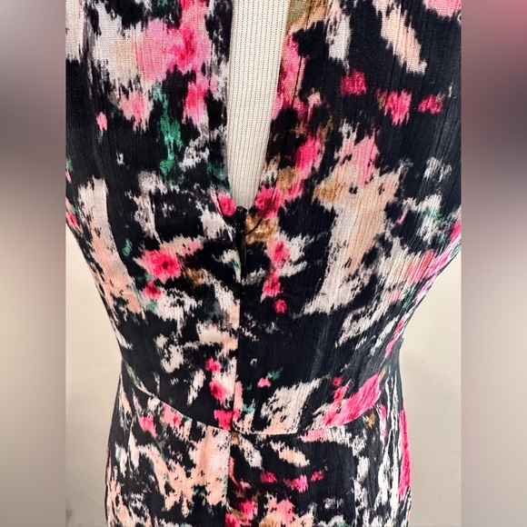 ASTR Floral Hi Low Midi Halter Dress Medium - Picture 4 of 10